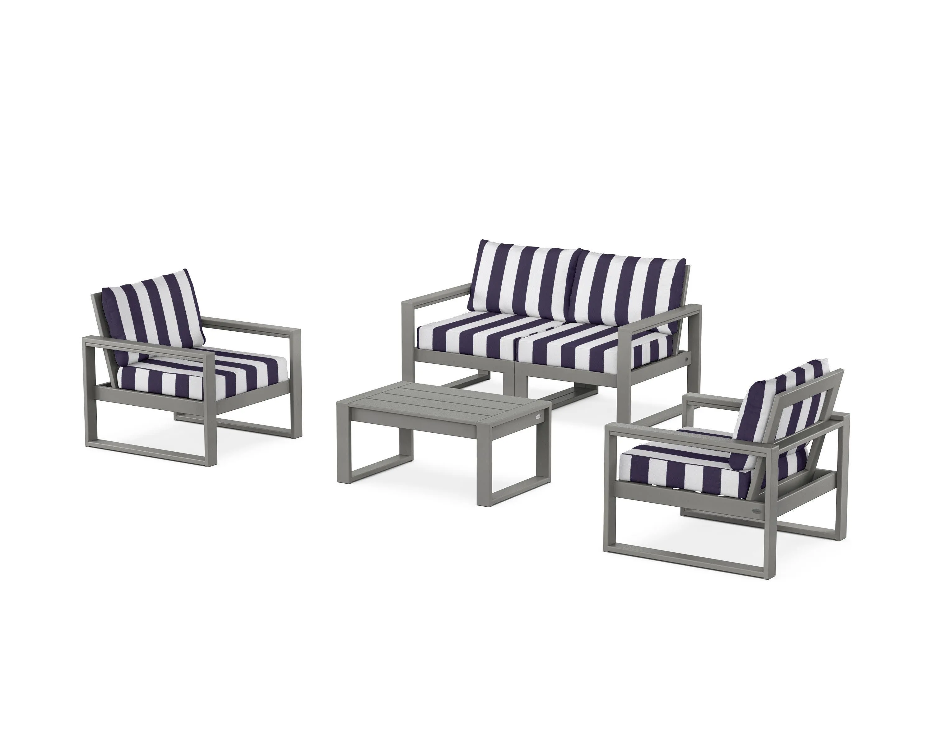 EDGE Sectional 4-Piece Deep Seating Set with Loveseat