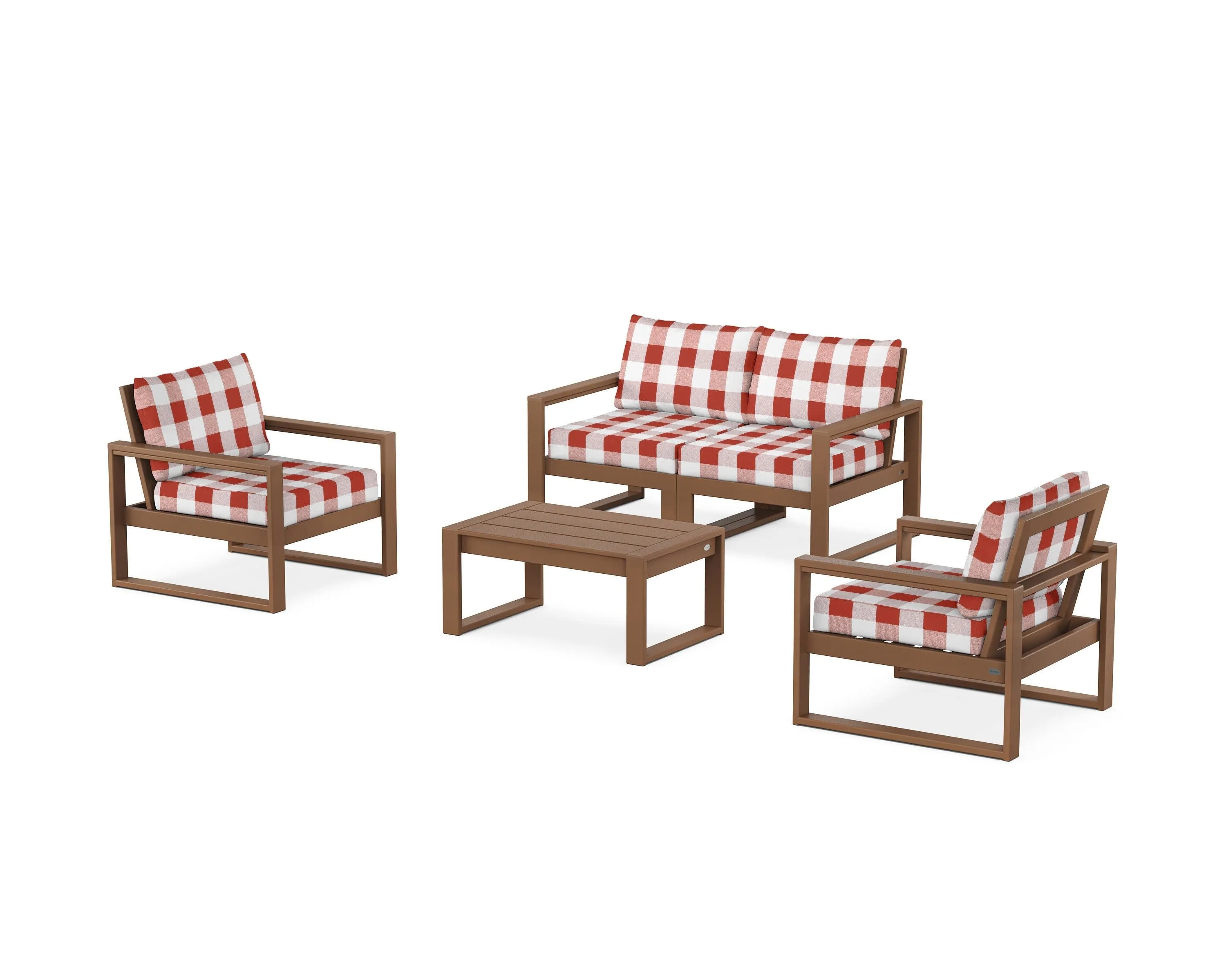 EDGE Sectional 4-Piece Deep Seating Set with Loveseat