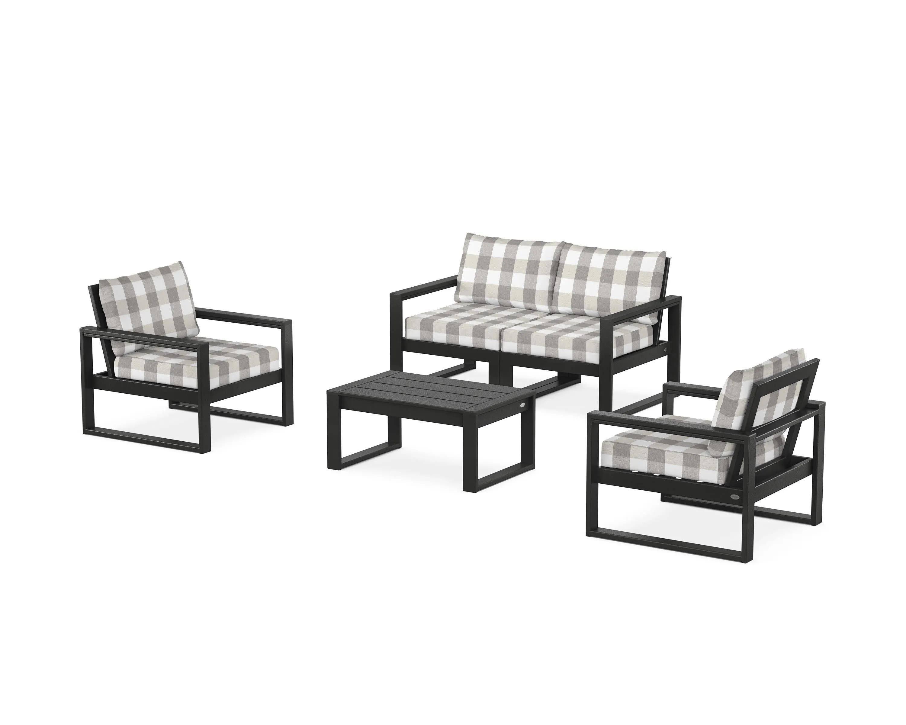 EDGE Sectional 4-Piece Deep Seating Set with Loveseat