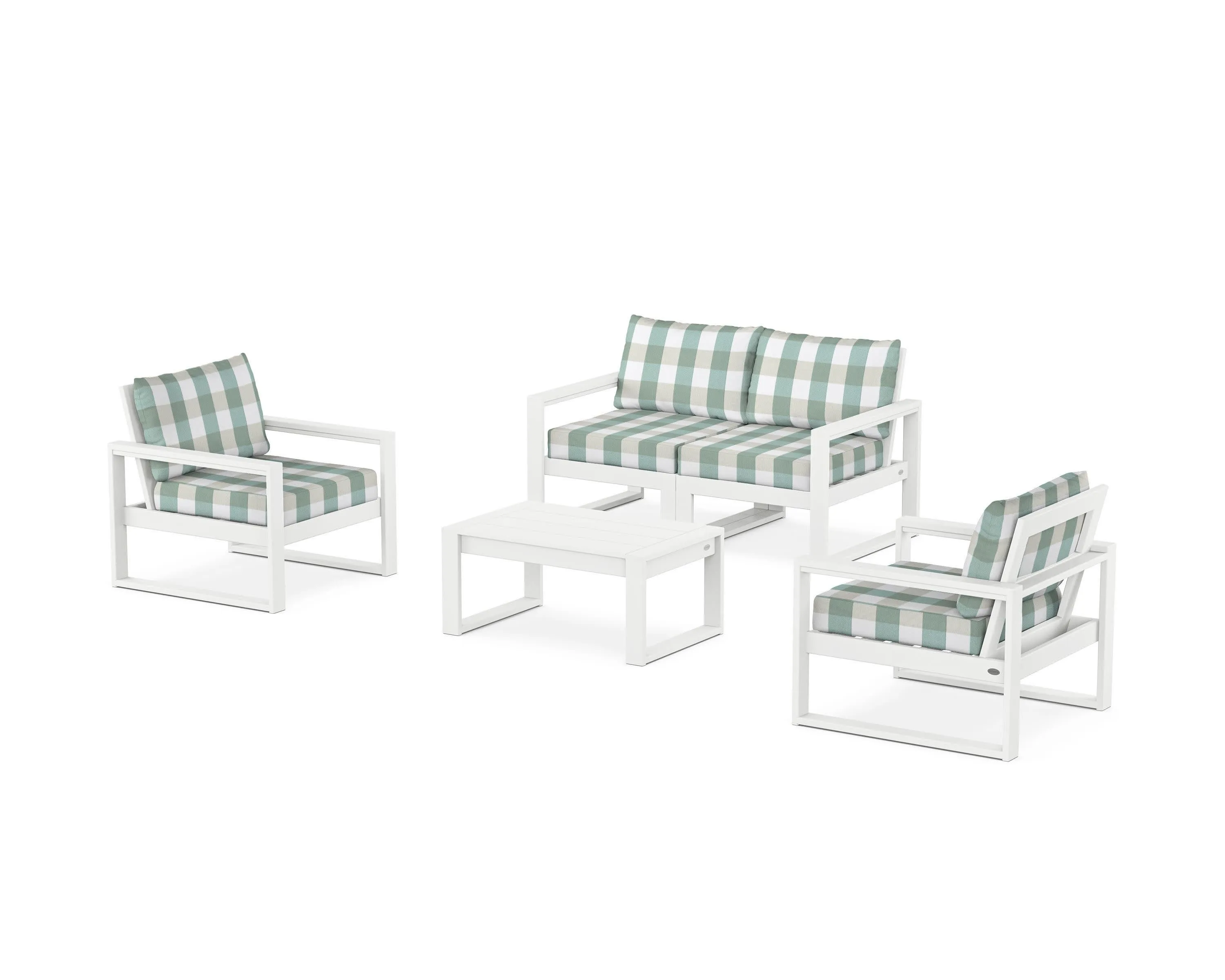 EDGE Sectional 4-Piece Deep Seating Set with Loveseat