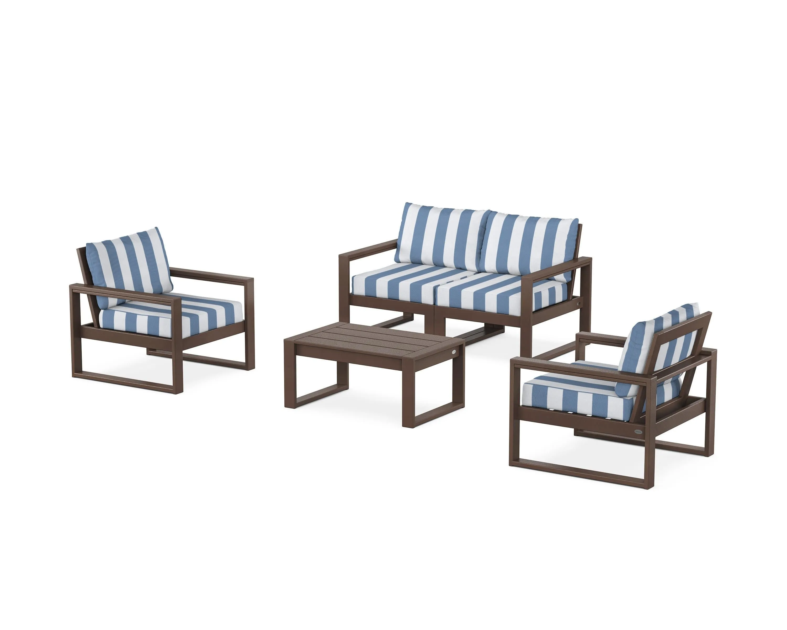 EDGE Sectional 4-Piece Deep Seating Set with Loveseat