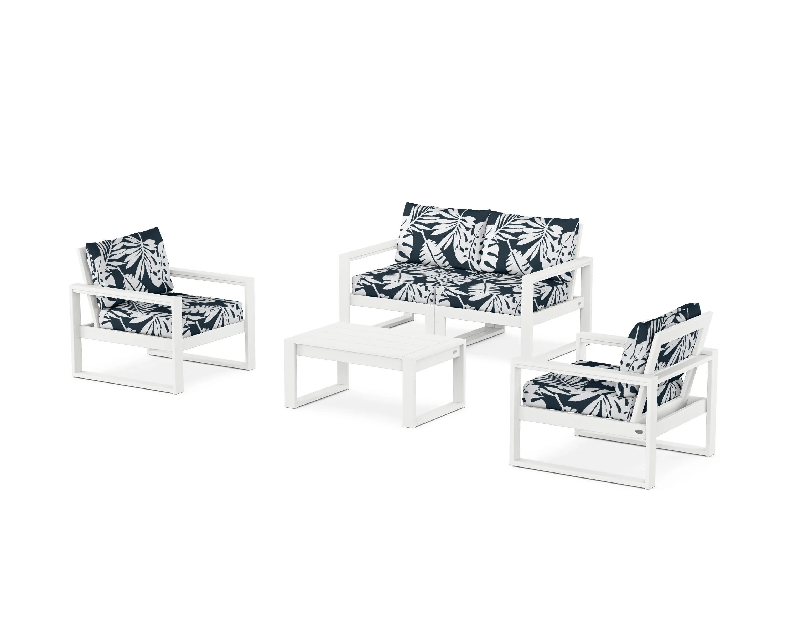 EDGE Sectional 4-Piece Deep Seating Set with Loveseat
