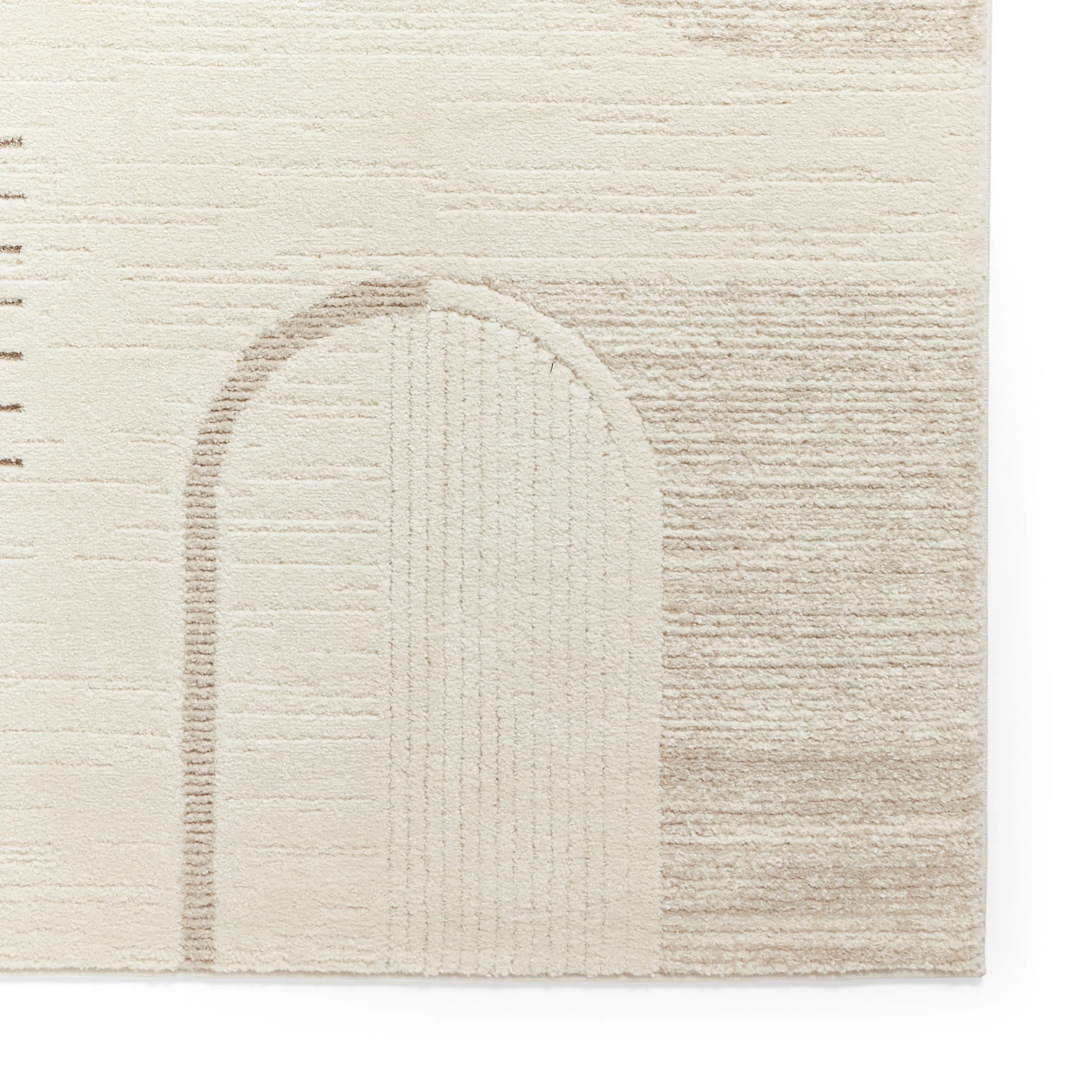 Elio 2310 Multi Textured Pile Rug Beige