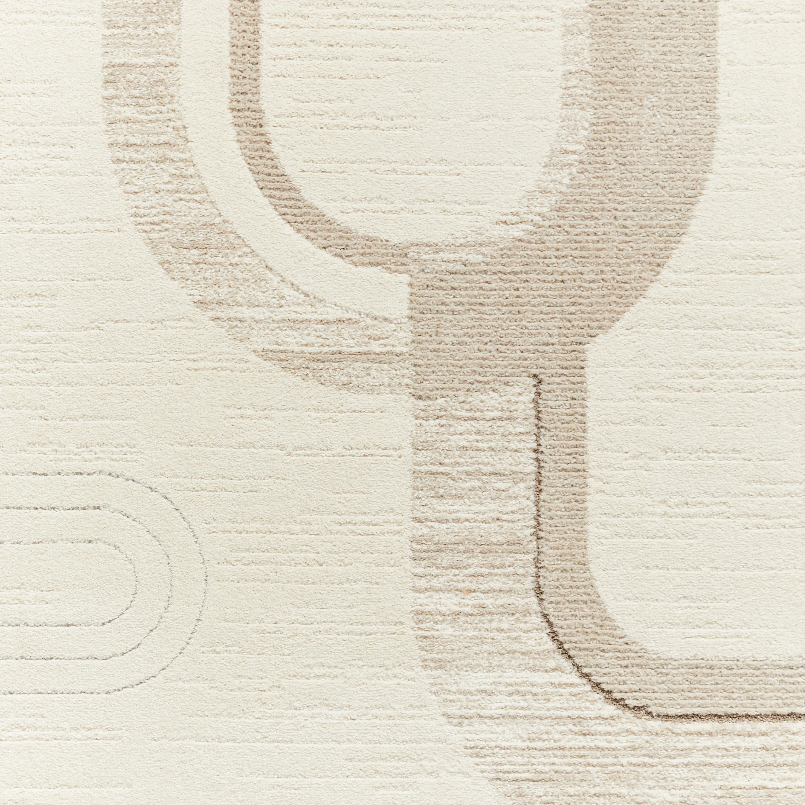 Elio 2310 Multi Textured Pile Rug Beige