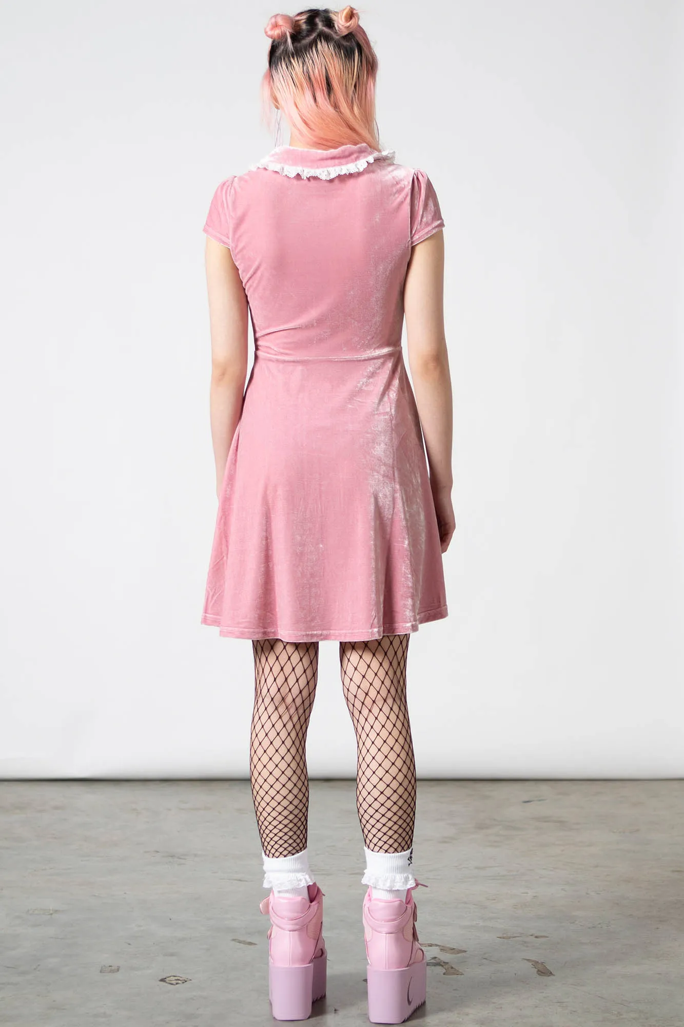 Every Mourning Collar Dress [PASTEL PINK] - Resurrect