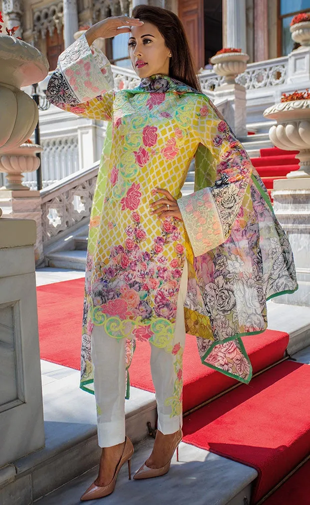 Farah Talib Aziz - A Mediterranean Dream -  Stained Glass Parfait Saffron - 1B