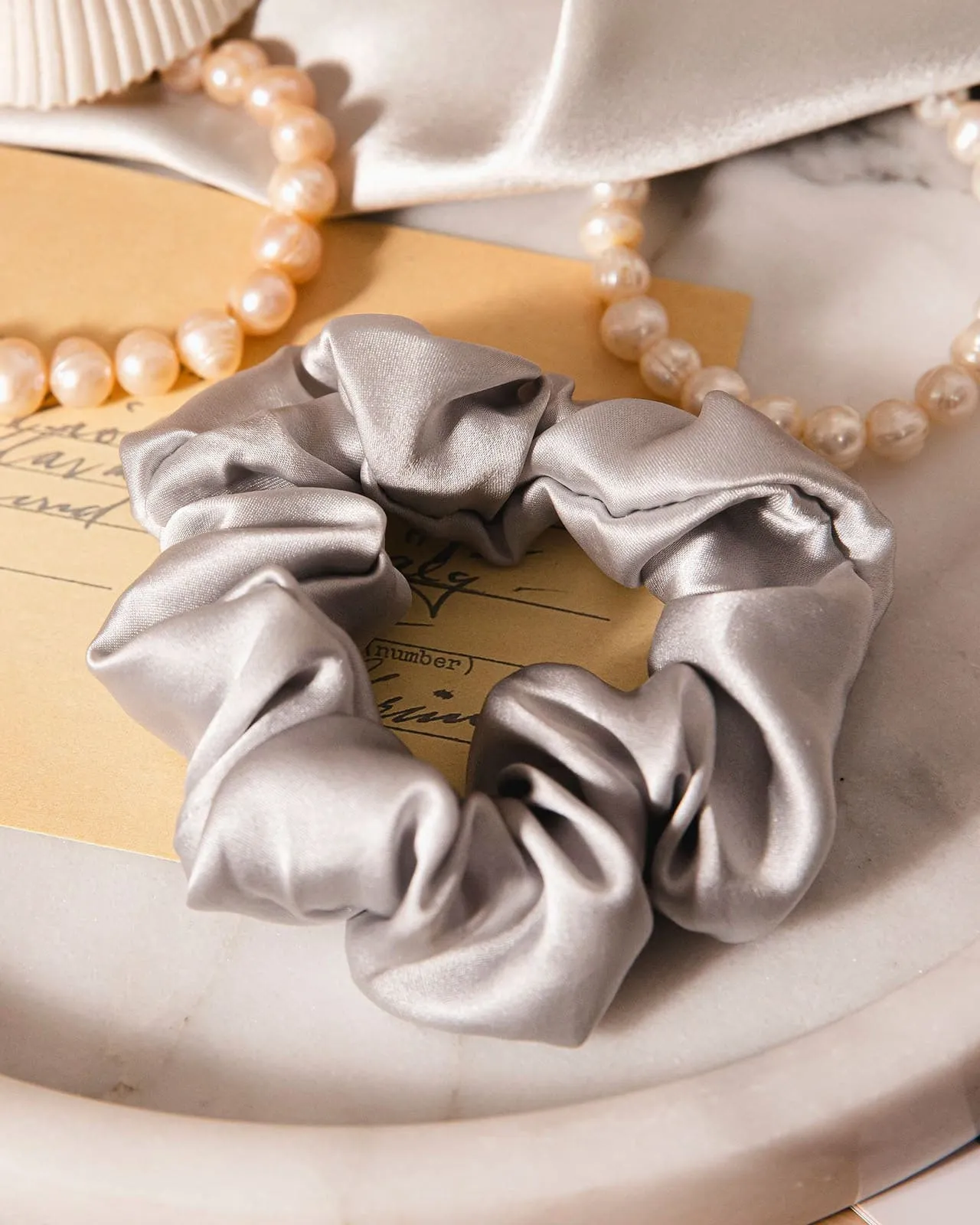 FEELITS 100% Royal Mulberry Silk. Natural Care Hair Scrunchies- Trio Set