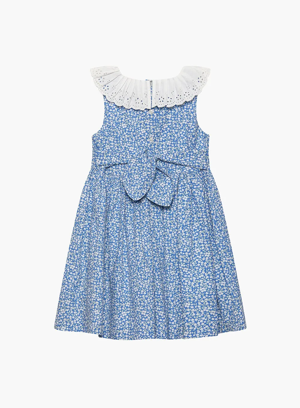 Francesca Floral Dress in Miniature Blue Floral