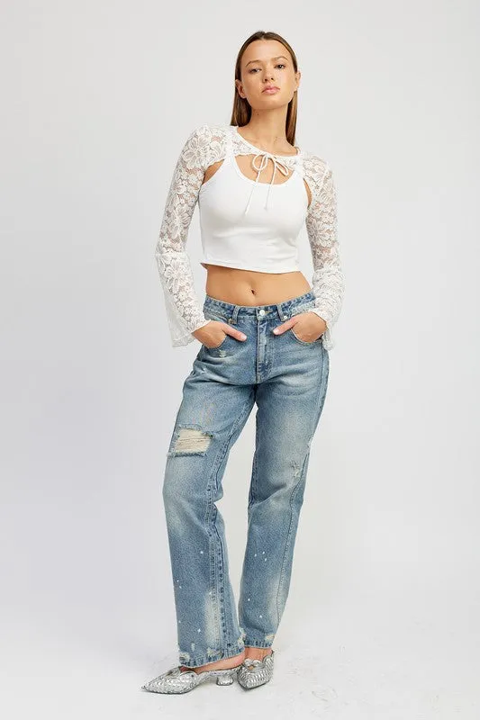 Greta Lace Bolero