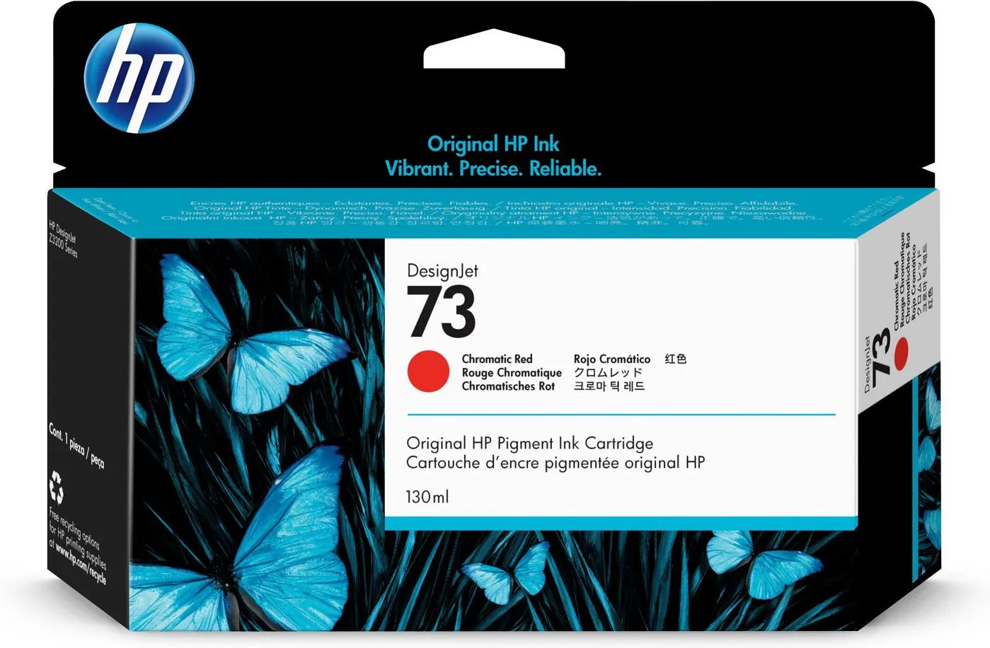 Hp 73 130-Ml Chromatic Red Ink Cart