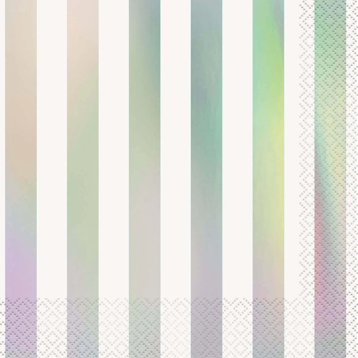Iridescent Striped Lunch Napkins (16ct)