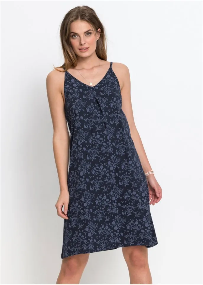 John Baner Jeanswear Printed Jersey Dress, Blue