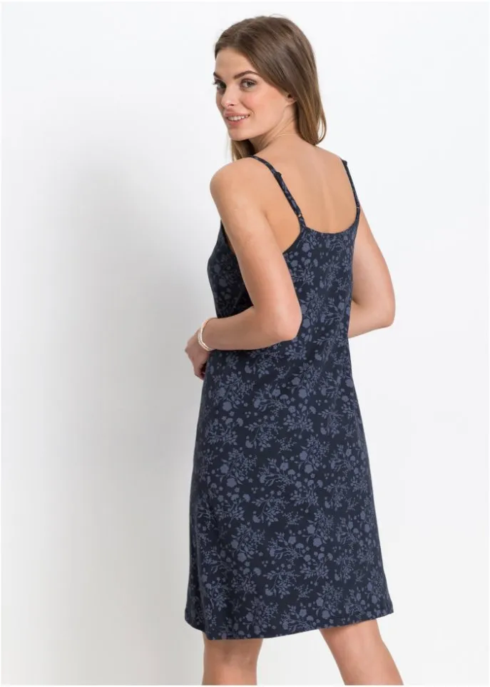 John Baner Jeanswear Printed Jersey Dress, Blue