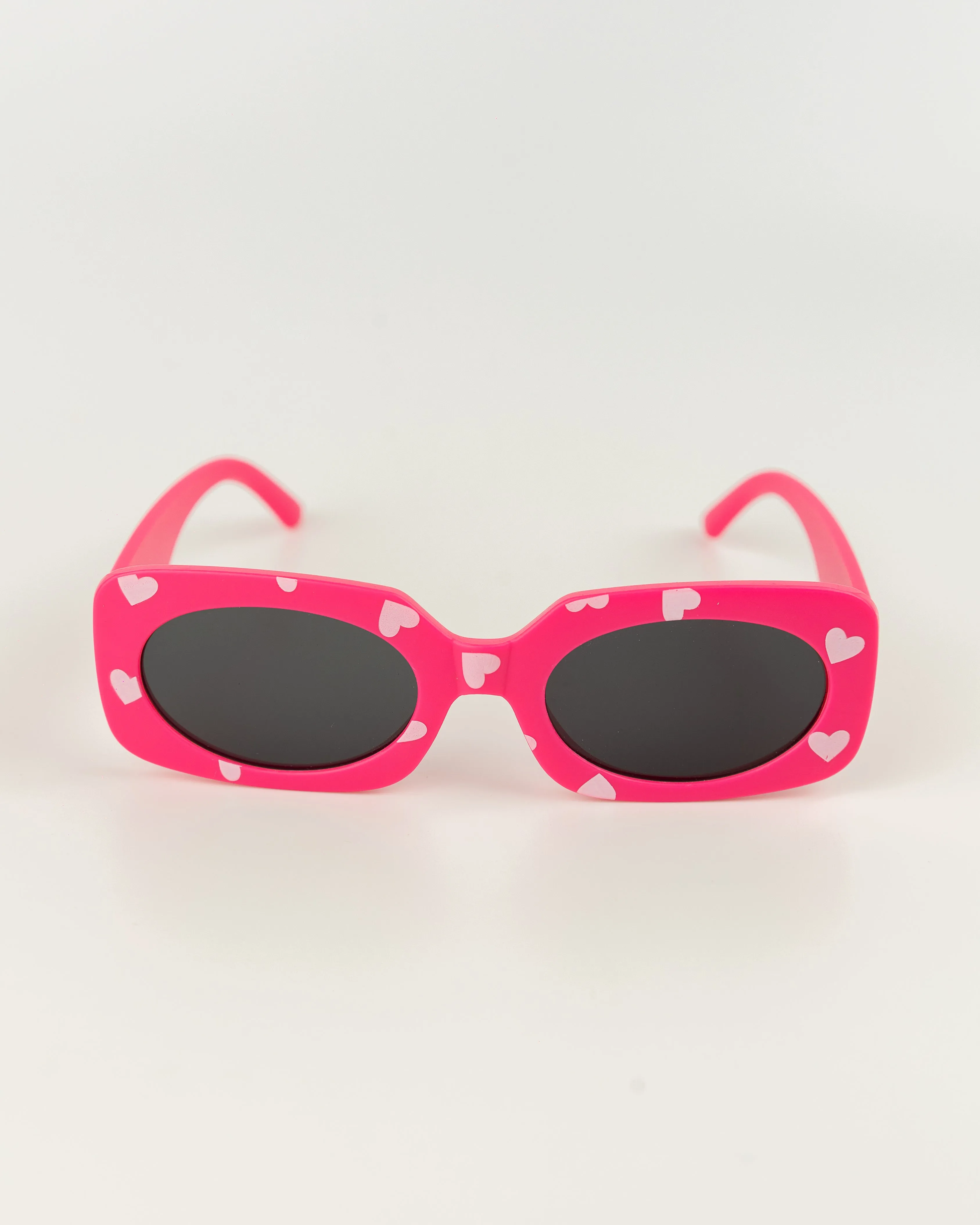 Kids Heart Printed Sunglasses - Pink