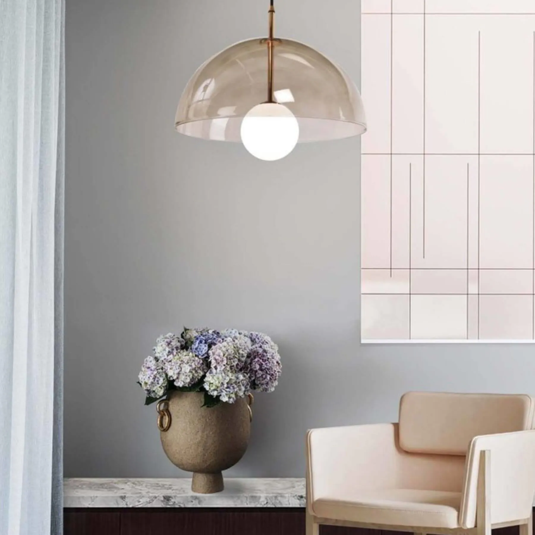 Marc Wood Deco pendant smoke