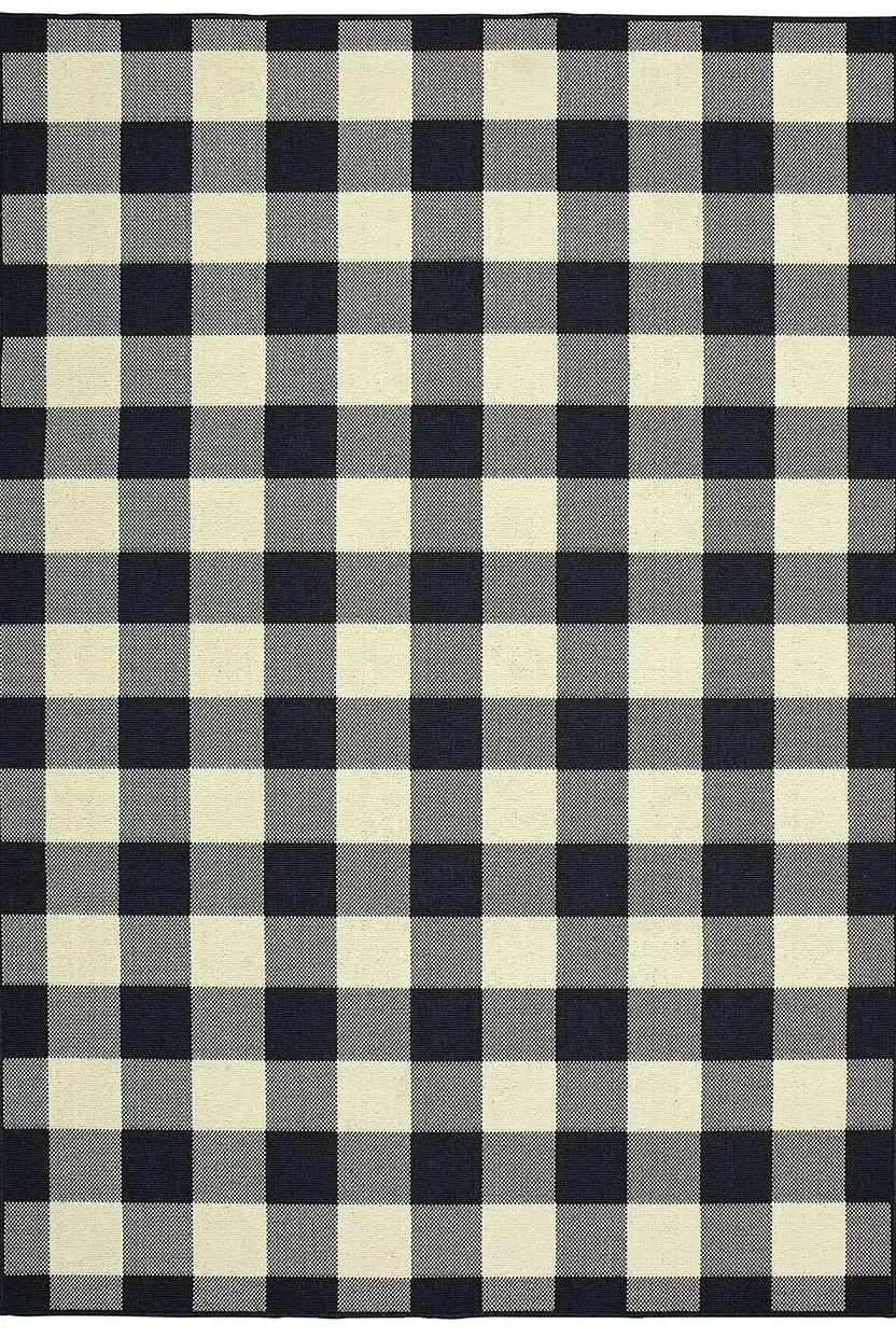 Marina 1932K Black Ivory Rug