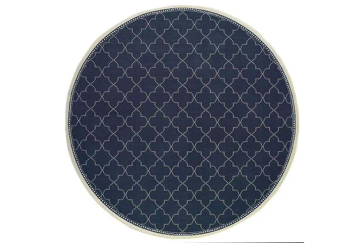 Marina 6025P Navy Ivory Rug