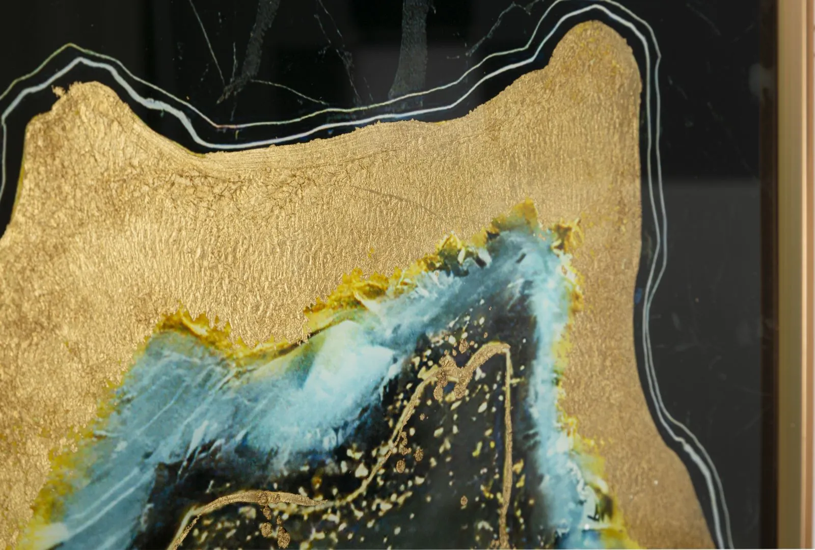 Modern Marble Patterned Glass Wall Panel