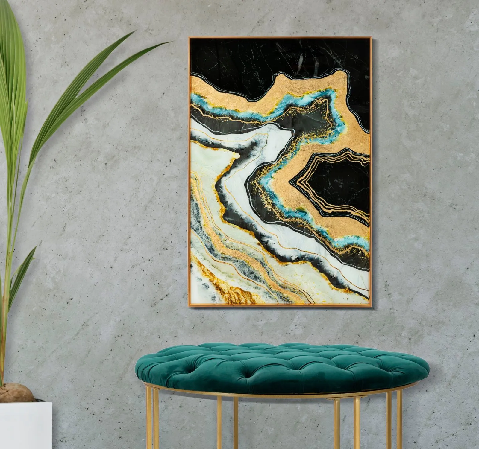 Modern Marble Patterned Glass Wall Panel