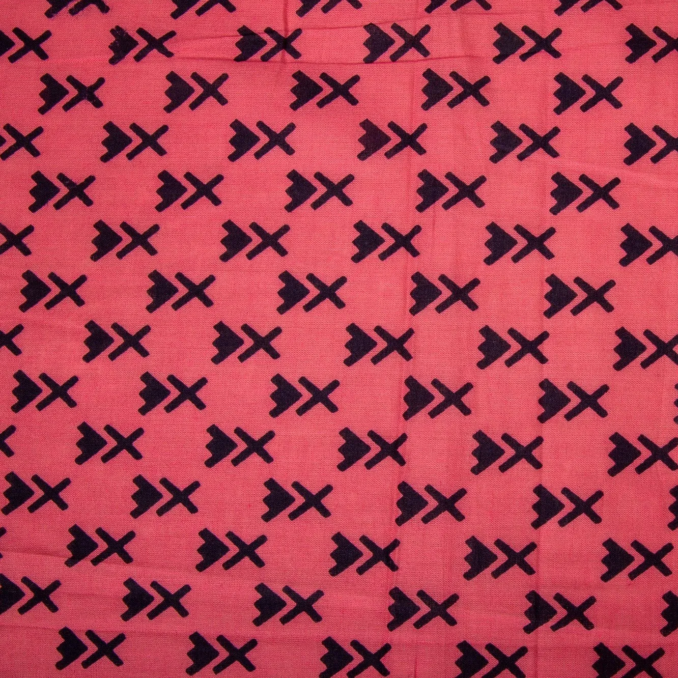 Pink Quirky Print Cotton Fabric