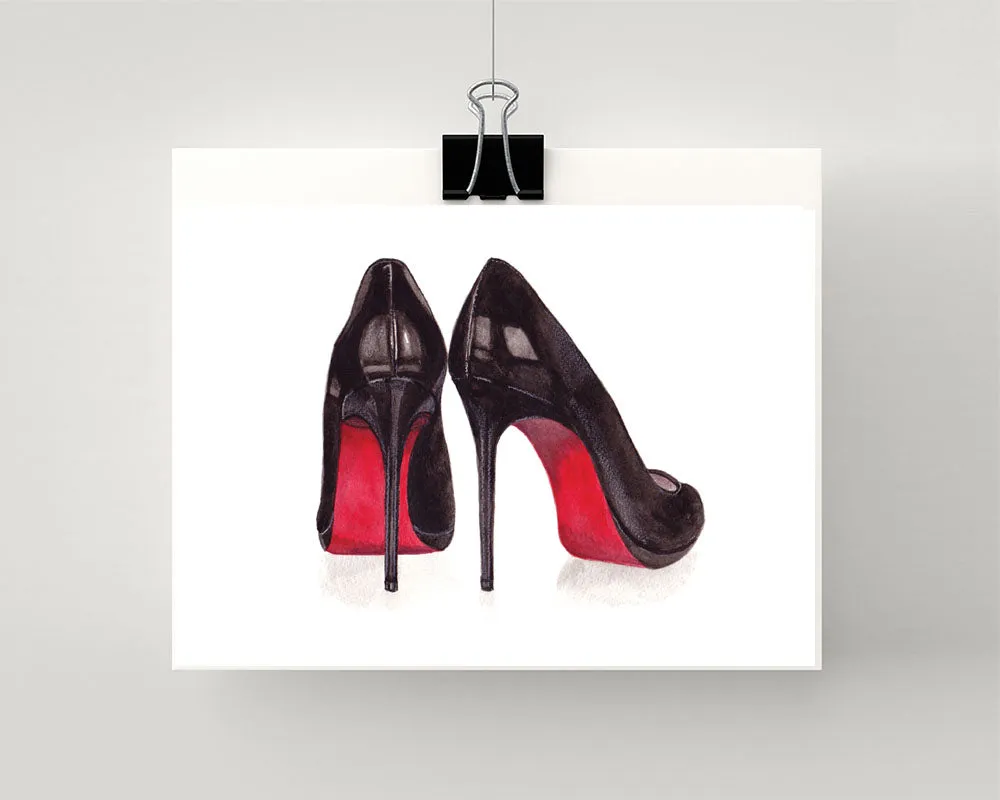 Print of Christian Louboutin shoe