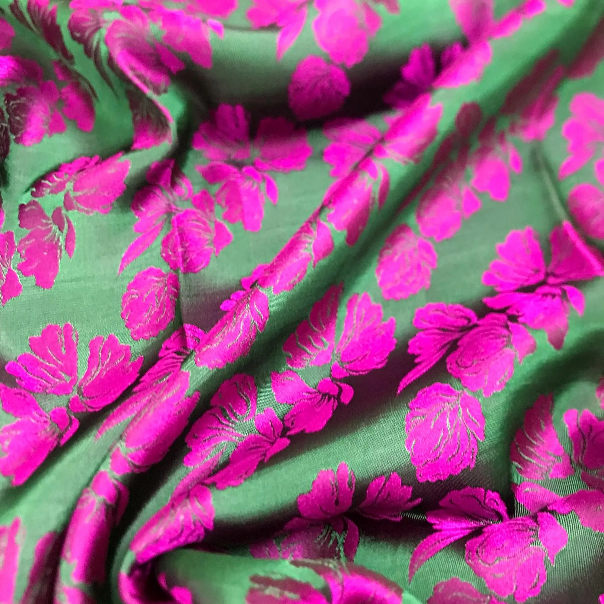 PURE MULBERRY SILK fabric by the yard - Floral silk fabric - Handmade fabric – Dress making – Silk for sewing - Gift for women - Silk apparel fabric