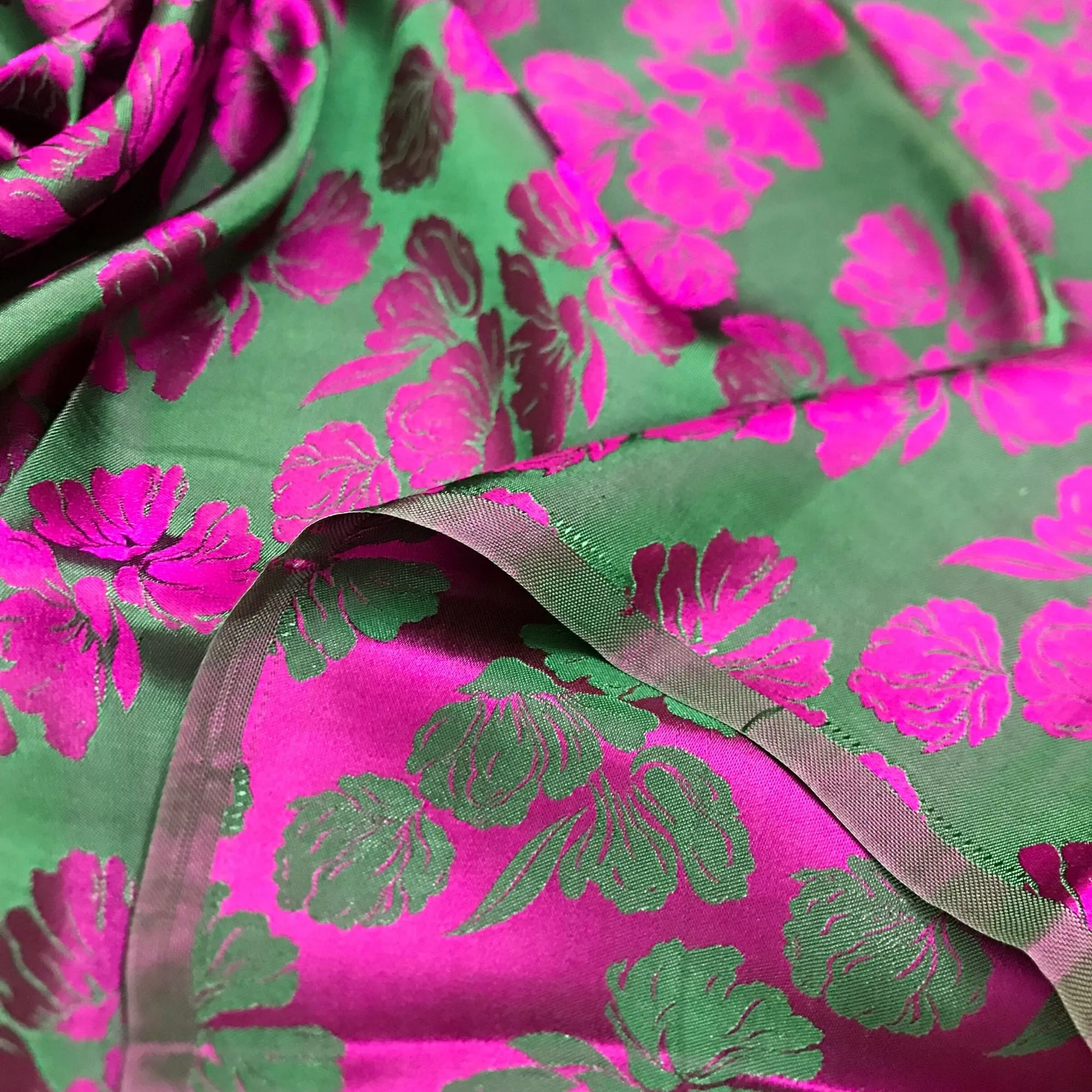 PURE MULBERRY SILK fabric by the yard - Floral silk fabric - Handmade fabric – Dress making – Silk for sewing - Gift for women - Silk apparel fabric