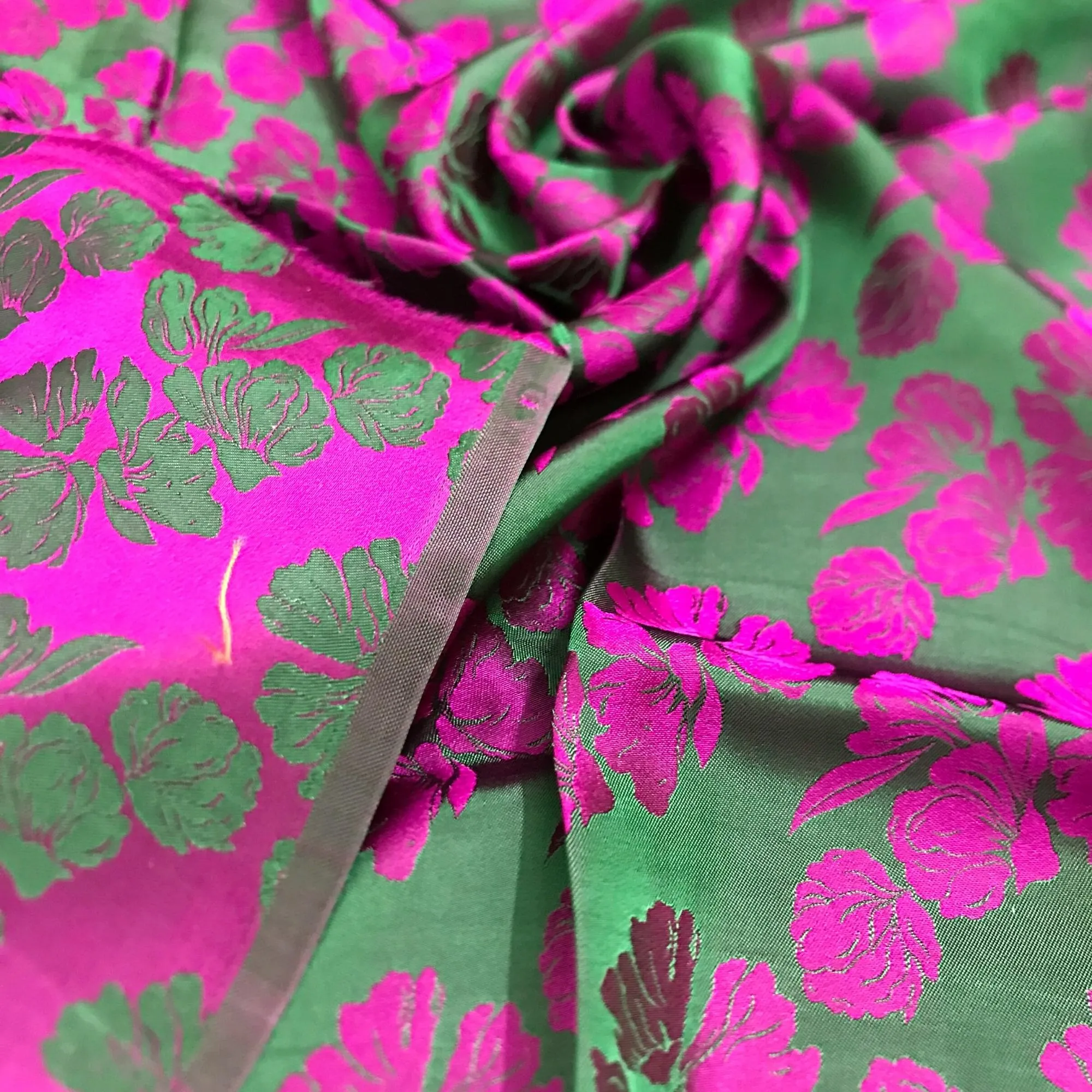 PURE MULBERRY SILK fabric by the yard - Floral silk fabric - Handmade fabric – Dress making – Silk for sewing - Gift for women - Silk apparel fabric