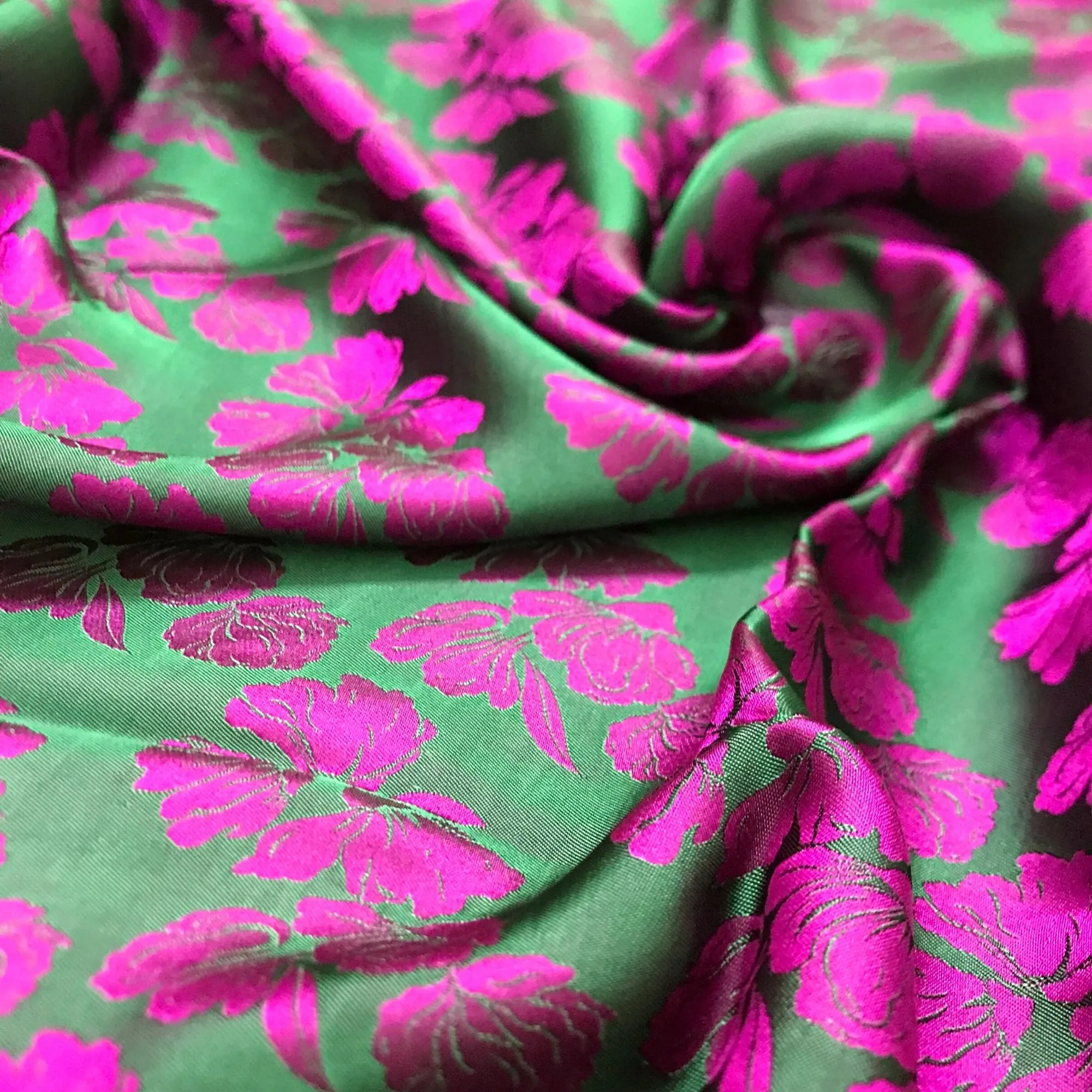 PURE MULBERRY SILK fabric by the yard - Floral silk fabric - Handmade fabric – Dress making – Silk for sewing - Gift for women - Silk apparel fabric