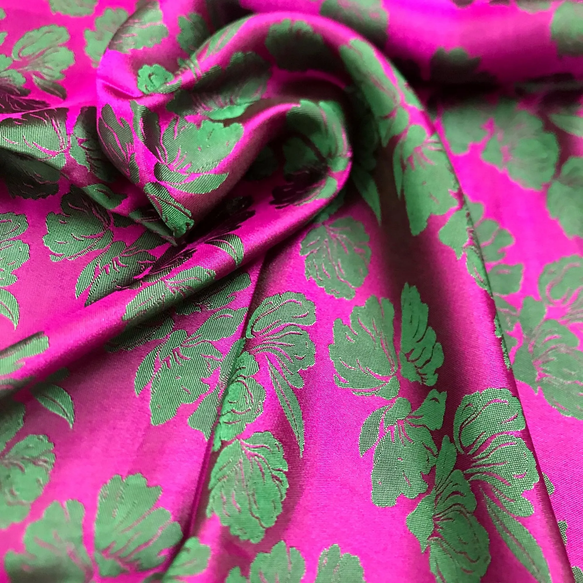 PURE MULBERRY SILK fabric by the yard - Floral silk fabric - Handmade fabric – Dress making – Silk for sewing - Gift for women - Silk apparel fabric