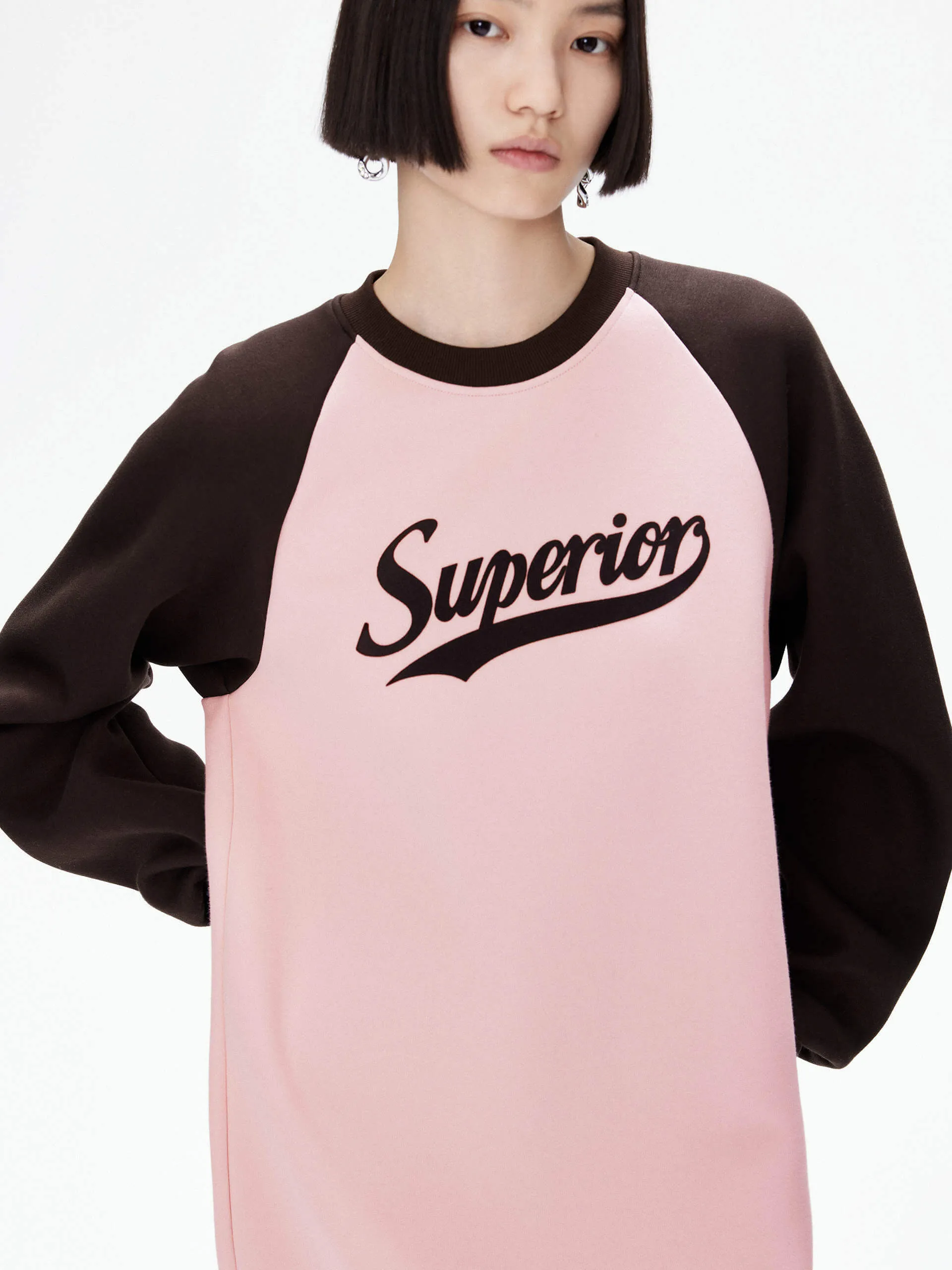 Raglan Sleeve Mid Dress