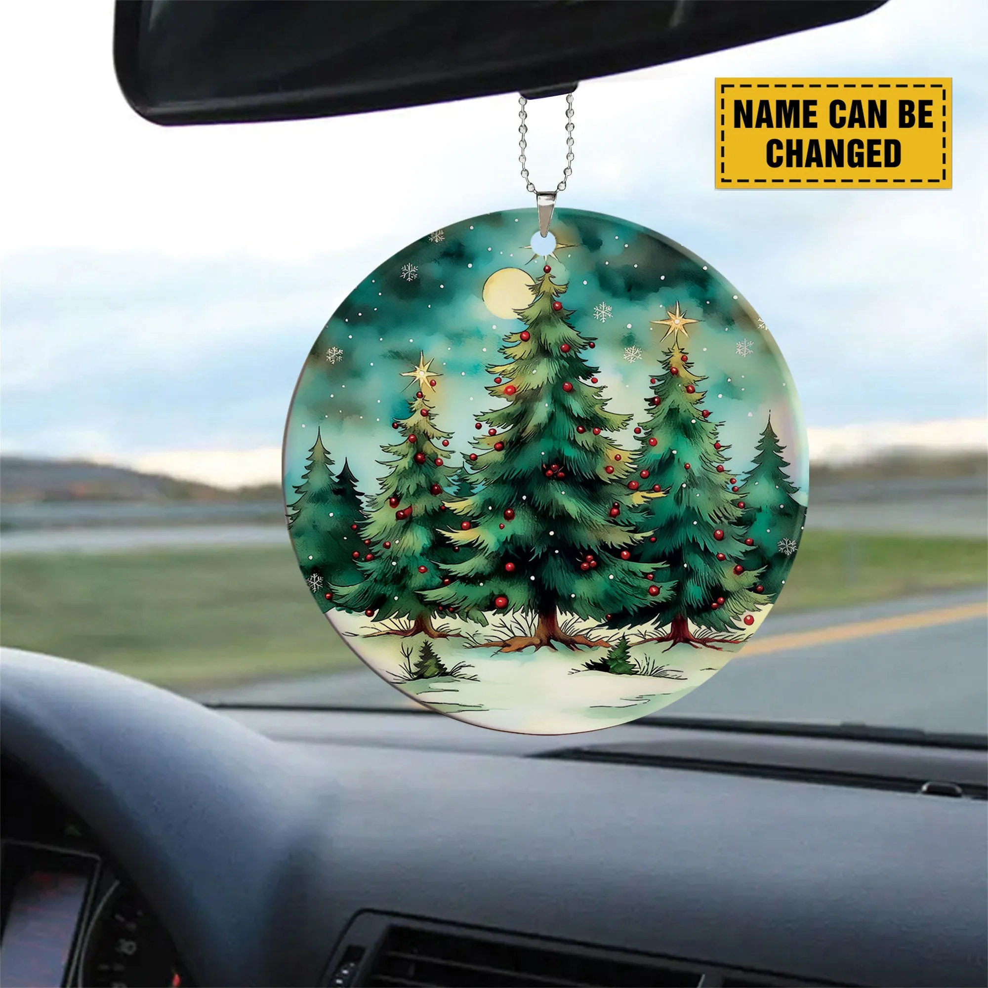 Teesdily | Customized Christmas Tree Ornament, Christmas Decoration, Xmas Ornament Car Hanging, Tree Decor, Keepsake Holiday Gift Idea