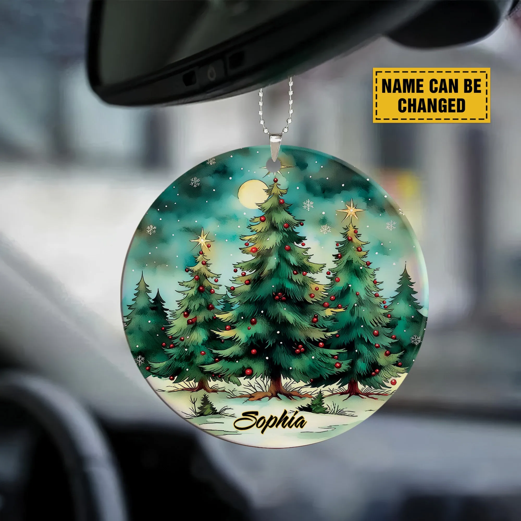 Teesdily | Customized Christmas Tree Ornament, Christmas Decoration, Xmas Ornament Car Hanging, Tree Decor, Keepsake Holiday Gift Idea