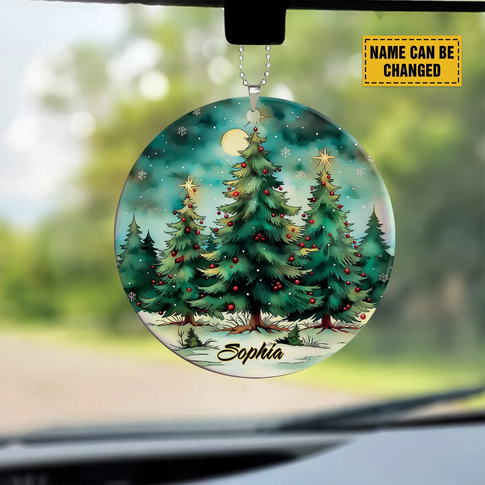 Teesdily | Customized Christmas Tree Ornament, Christmas Decoration, Xmas Ornament Car Hanging, Tree Decor, Keepsake Holiday Gift Idea