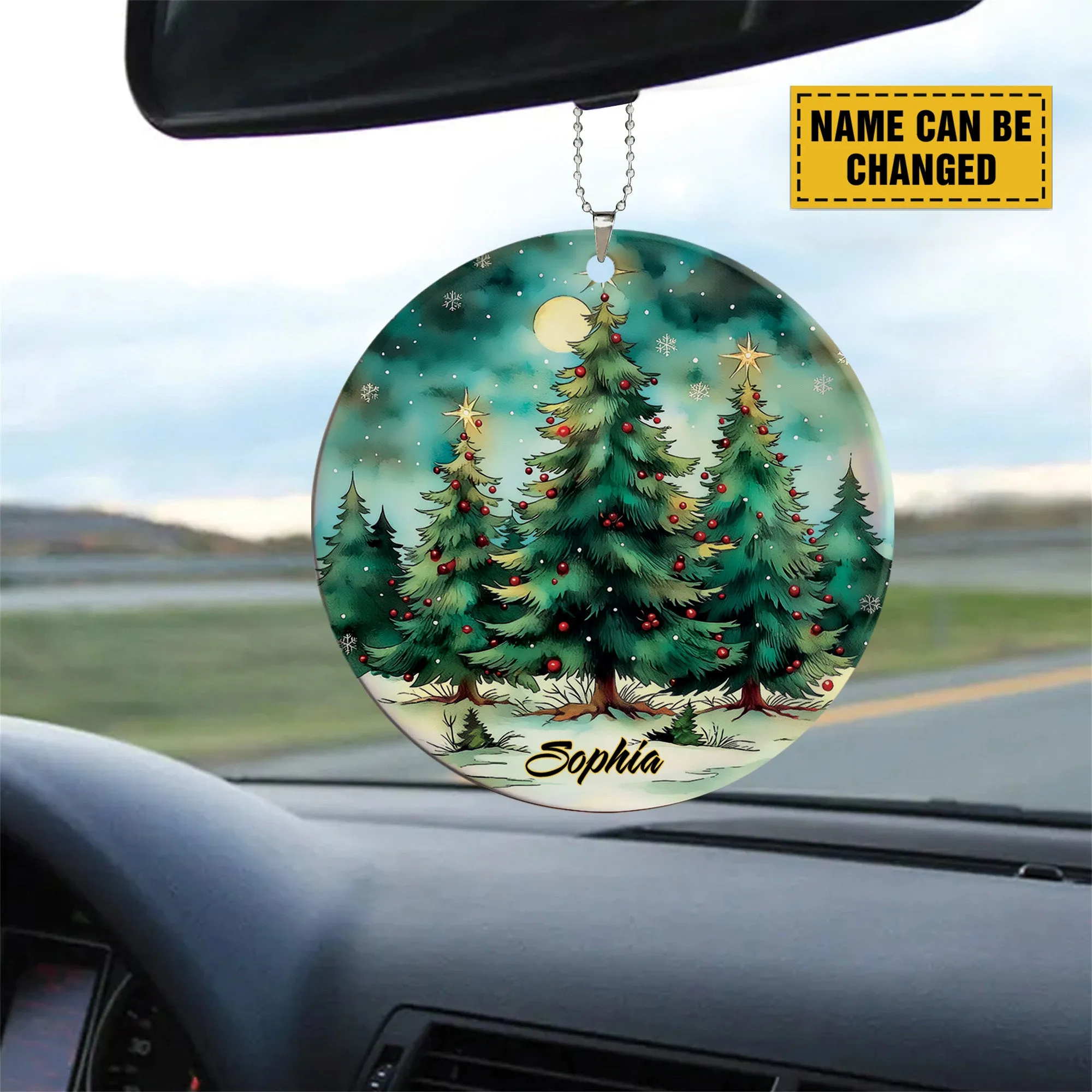 Teesdily | Customized Christmas Tree Ornament, Christmas Decoration, Xmas Ornament Car Hanging, Tree Decor, Keepsake Holiday Gift Idea