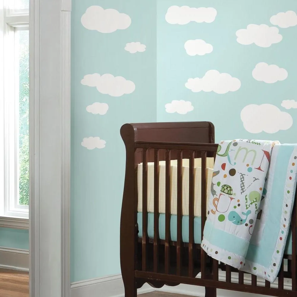 White Clouds Wall Decals