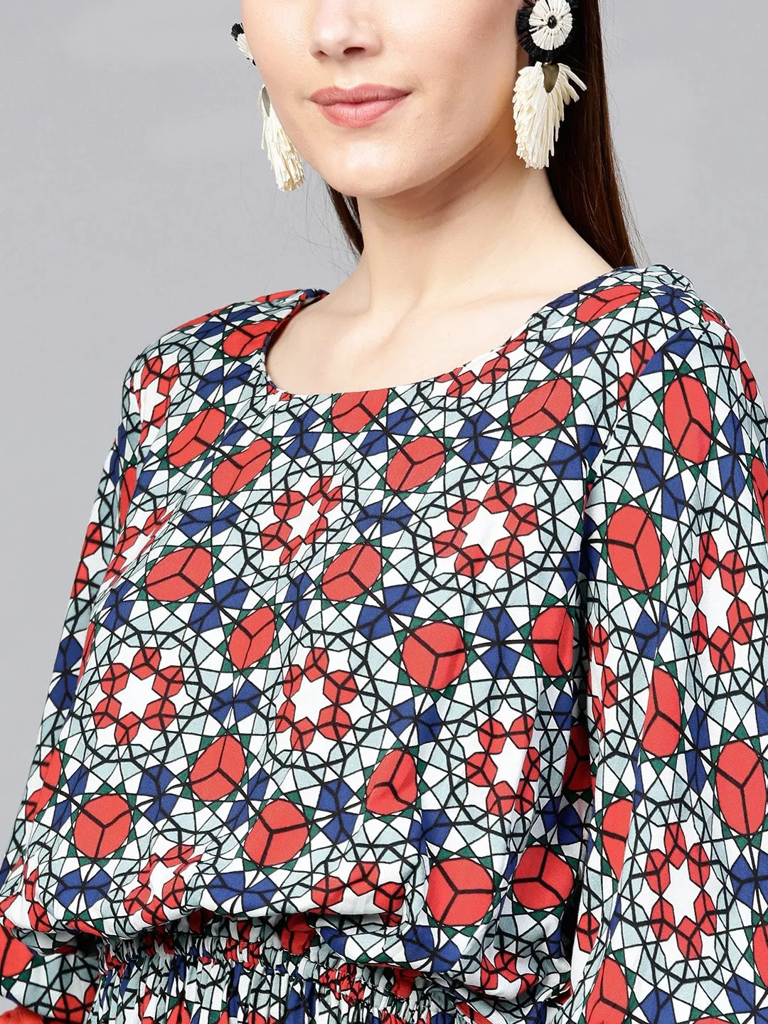 Women Multicoloured Printed Tunic