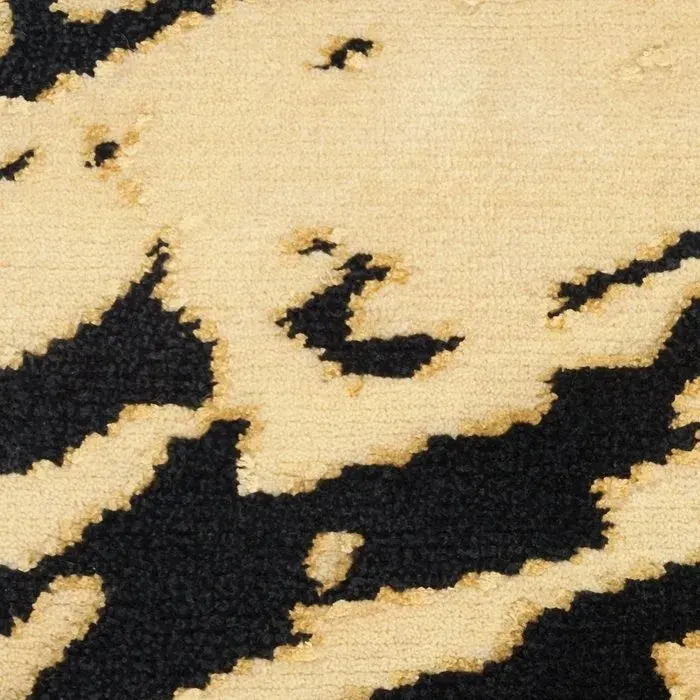 Wool & Silk CGS36 Gold/Black Rug
